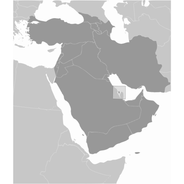 Bahrain's map image