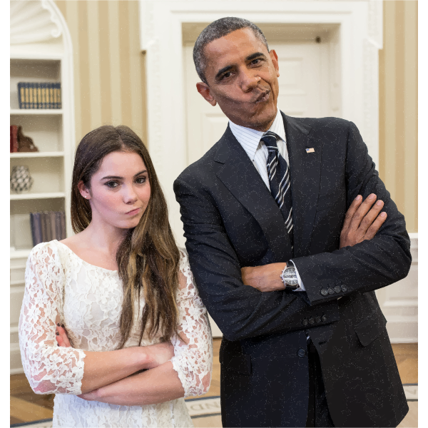 Barack Obama With Artistic Gymnastic McKayla Maroney 2