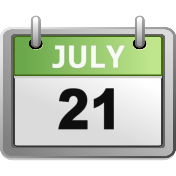 Calendar day icon July 21st