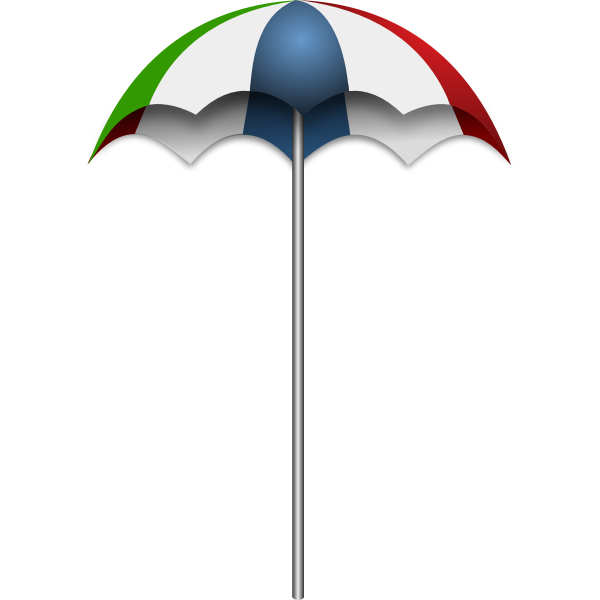 Beach umbrella vector image