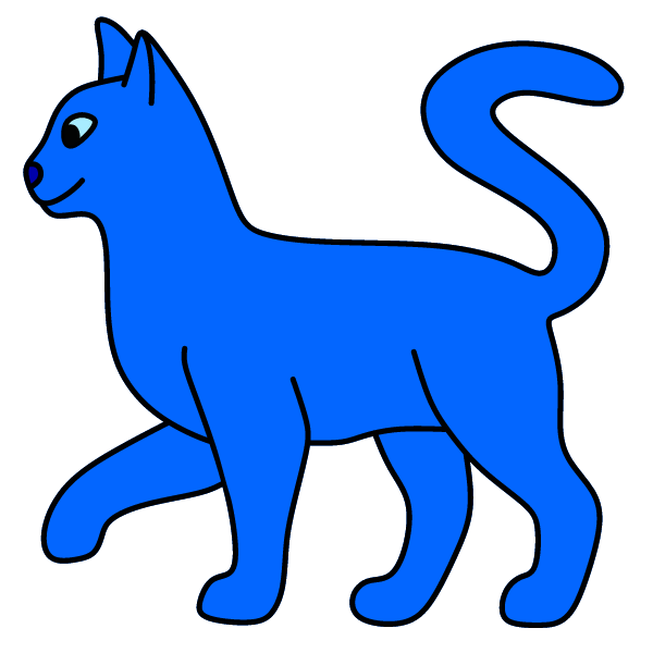 Beautiful blue cat