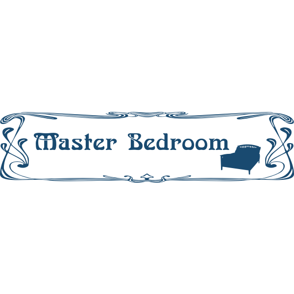 Bedroom door sign