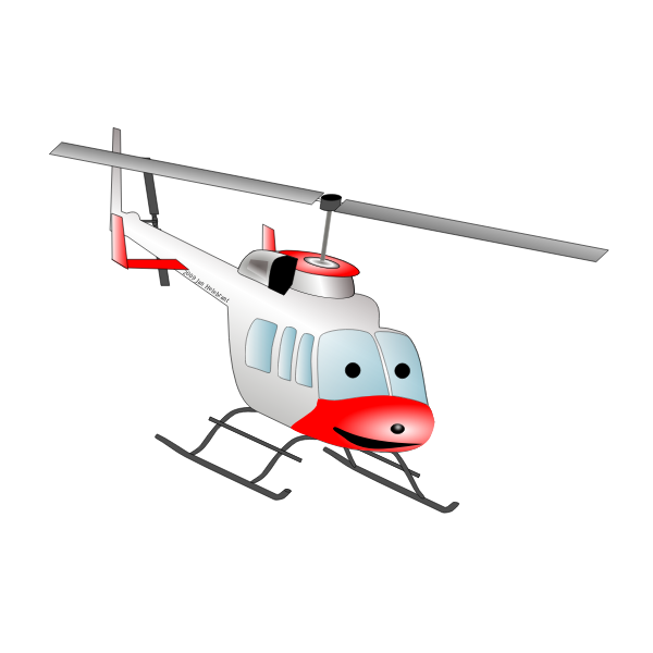 Cartoon helicopter | Free SVG