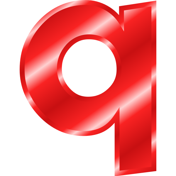 Effect Letters Alphabet red q-1575042049