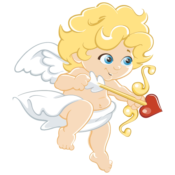 Blonde Cartoon Cupid | Free SVG