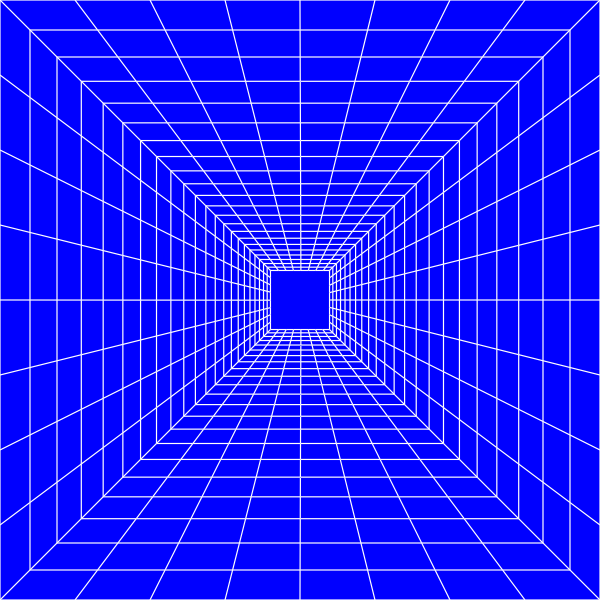 Blue Perspective Grid