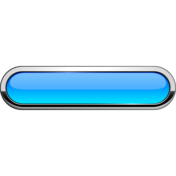 Thick grayscale border blue button vector image