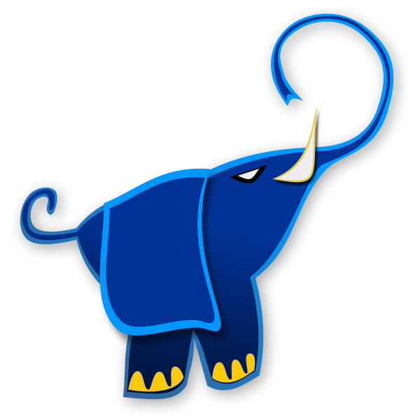 Vector graphics of elephant