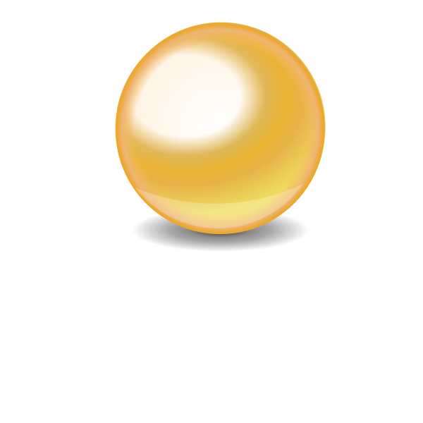 Golden ball vector drawing