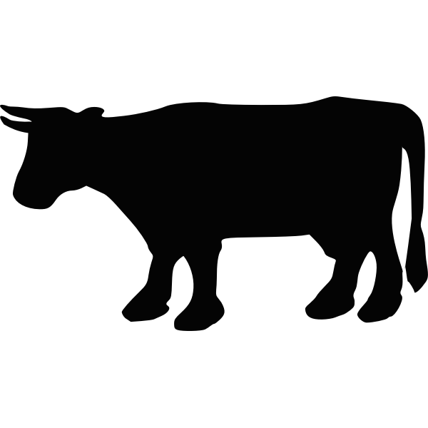 Cow vector silhouette