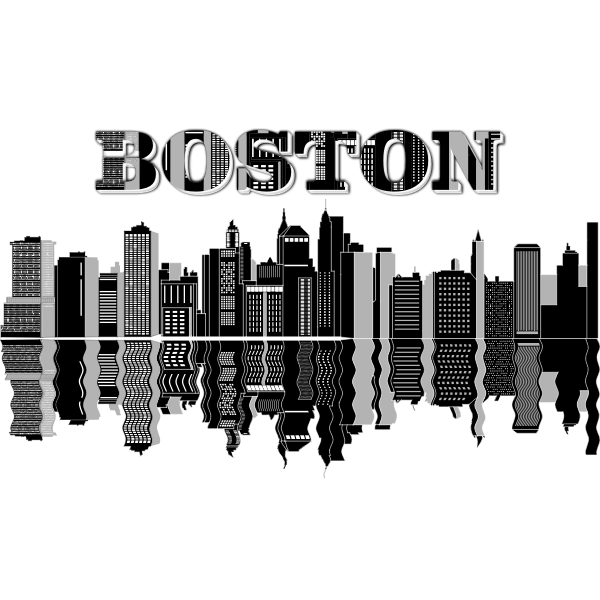 Boston Skyline Typography