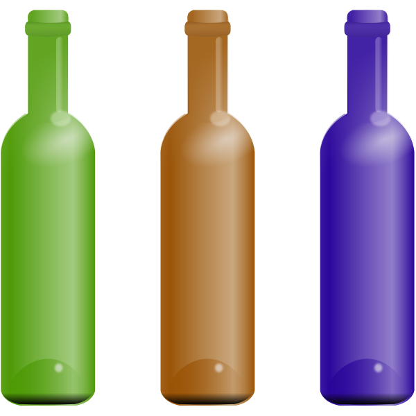 Bottles In Various Colors