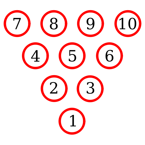Bowling pins diagram vector image