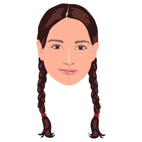 Download Braided Hair On Girl Free Svg