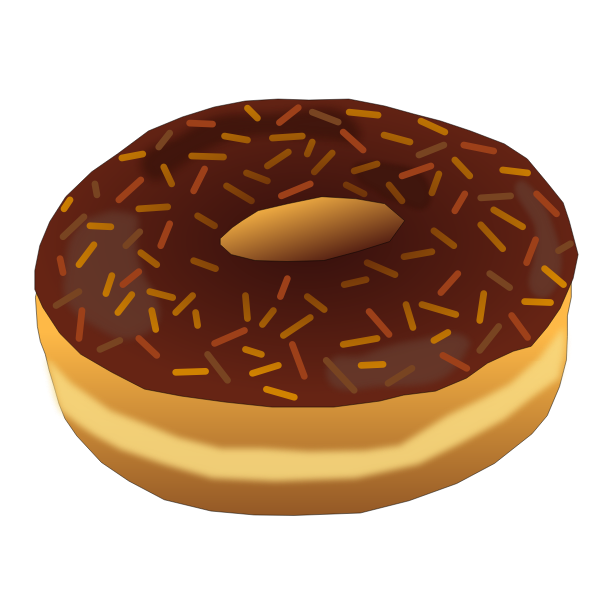 Brown donut | Free SVG