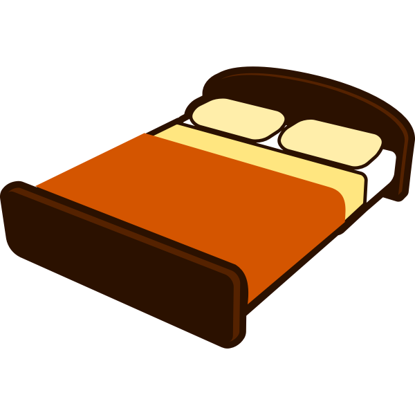 Brown bed | Free SVG