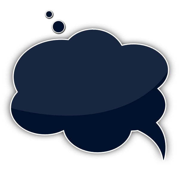 Vector image of cloud shaped talking bubble