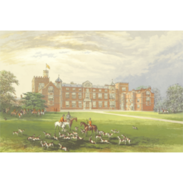 Burton Constable Hall vector clip art