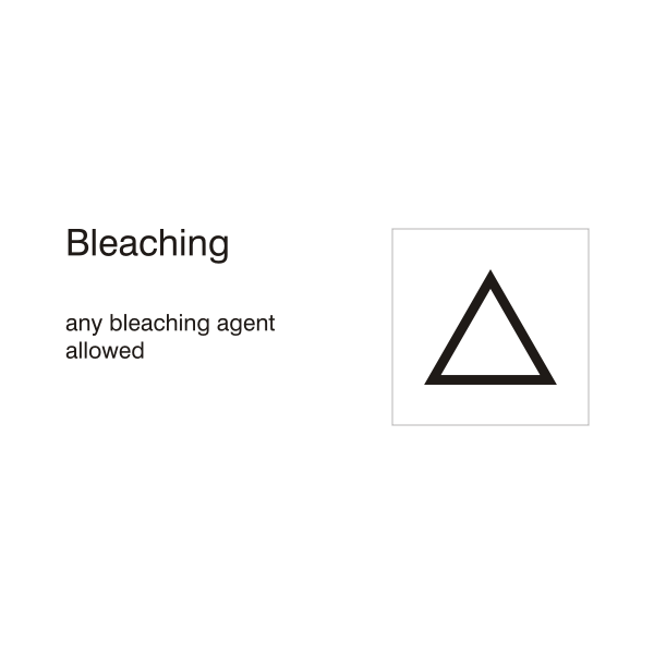 Bleaching allowed symbol