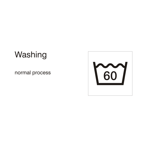 Normal washing process - 60Â° C