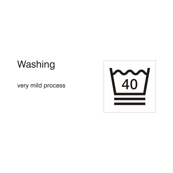 Very mild washing process - 40Â° C