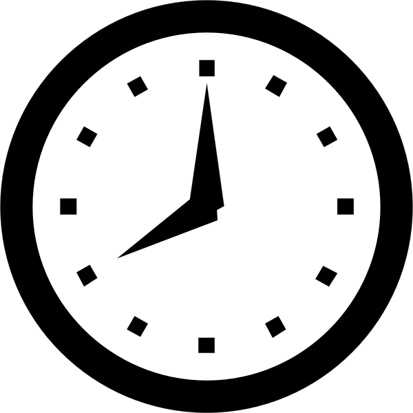 Clock vector graphics | Free SVG