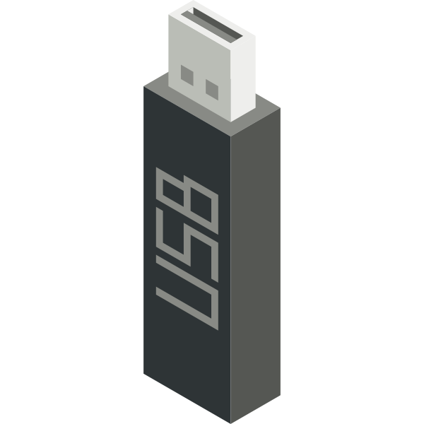 USB stick vector icon