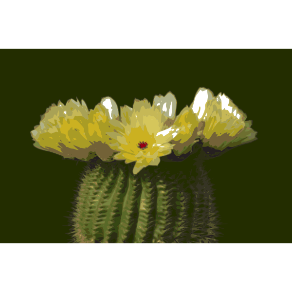 Cactus flower 02 | Free SVG