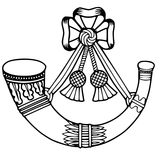 Light Infantry badge vector image