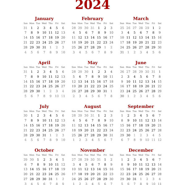 Calendar2024
