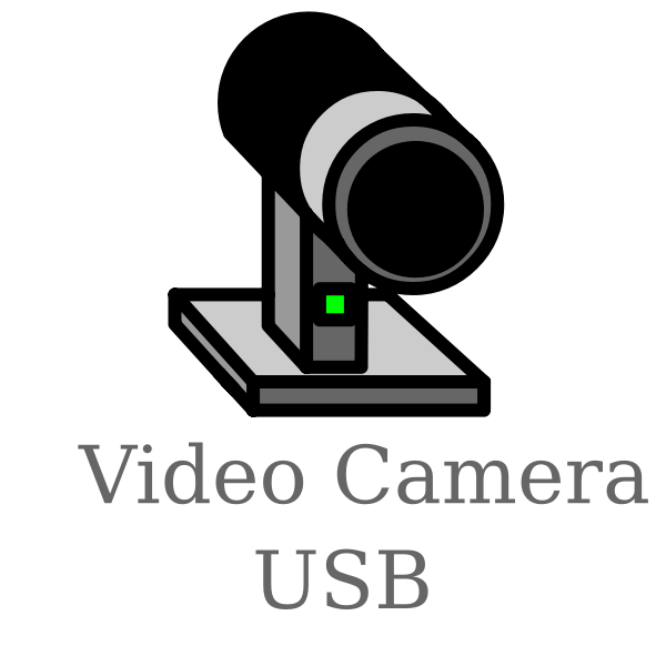 USB video camera sign vector illustration