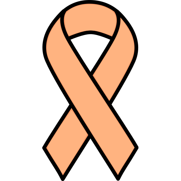 Uterine cancer ribbon | Free SVG