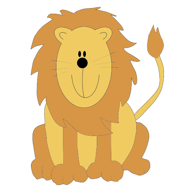 Smiling lion | Free SVG