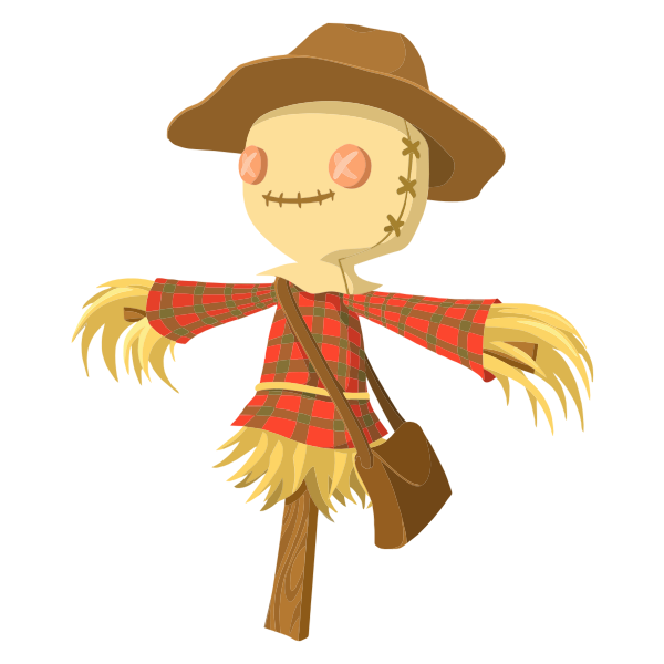 Cartoon scarecrow