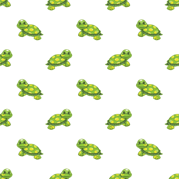 Cartoon Turtle seamless pattern