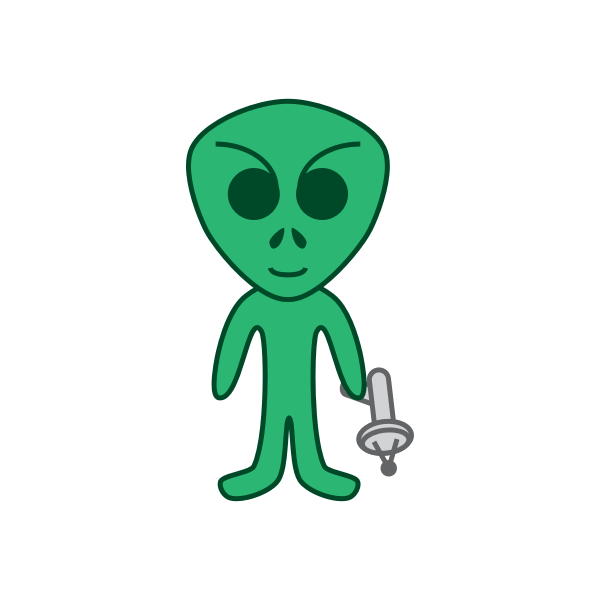 Cartoon alien | Free SVG