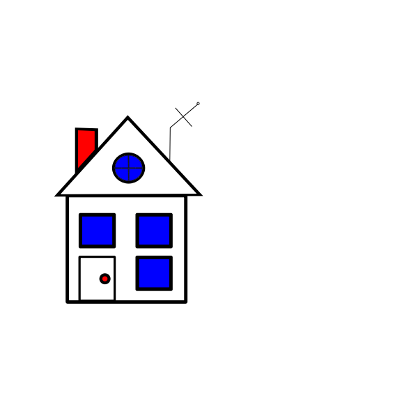 House with antenna