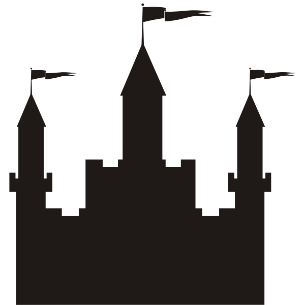 Castle vector silhouette