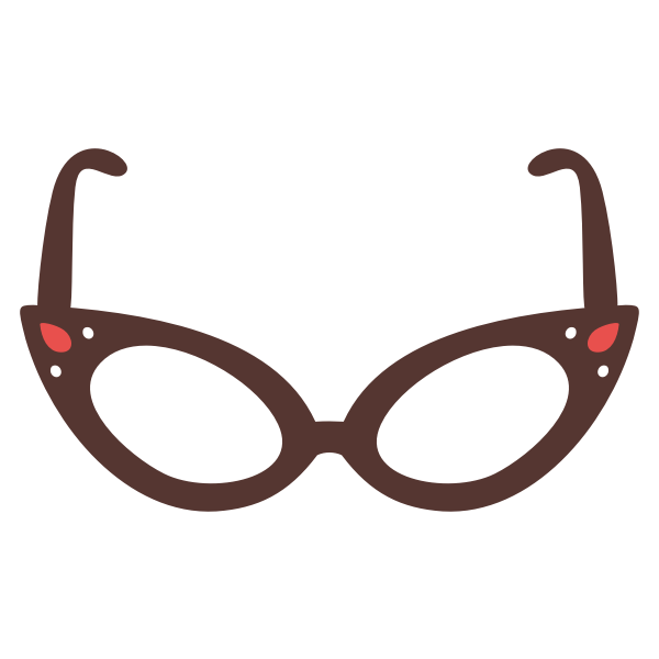 Cat eyeglasses