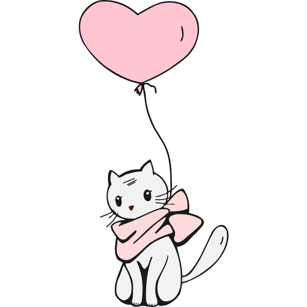 Cat and balloon