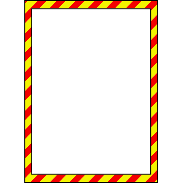 Vector illustration of warning style border