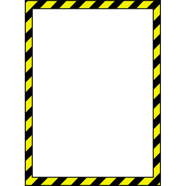 Vector image of caution style border | Free SVG