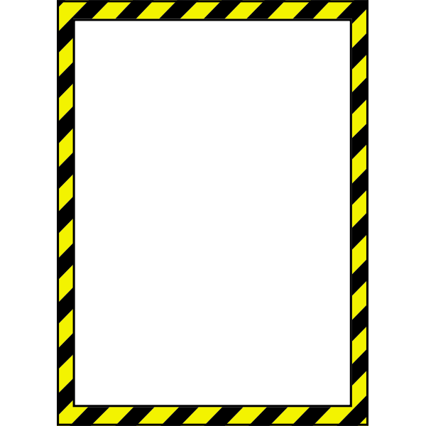 Vector image of caution style border