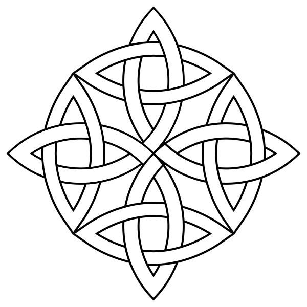 celtic knot circle animal