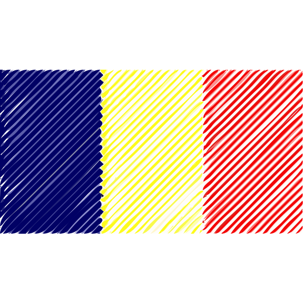 Chad flag linear 2016082549
