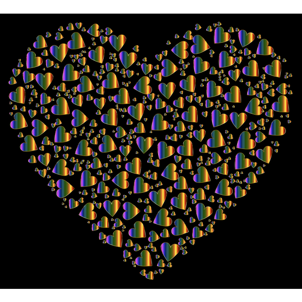Chaotic Colorful Heart Fractal  10