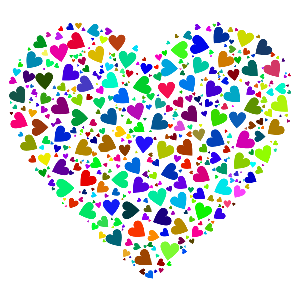 Chaotic Colorful Heart Fractal