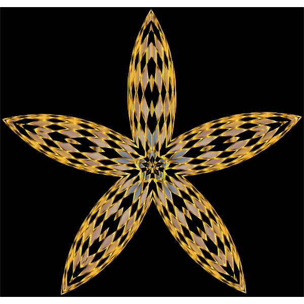 Checkered Flower Shape 3