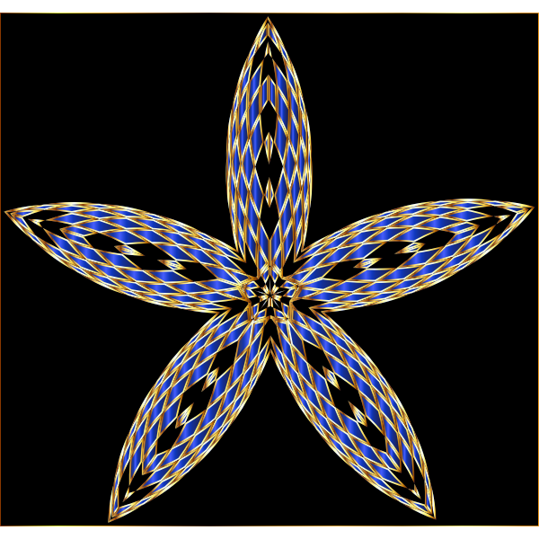 Checkered Flower Shape 6