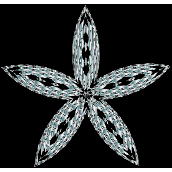 Checkered Flower Shape 8